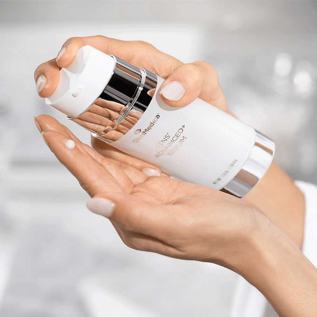 woman using medical grade skincare