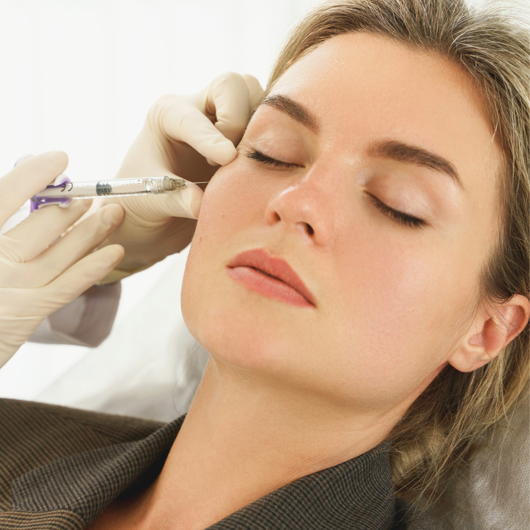 woman receiving ez gel treatment