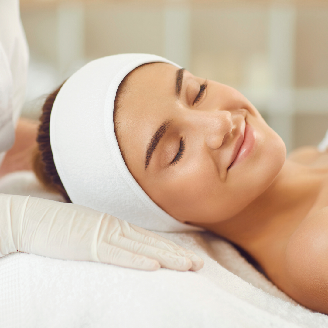 woman getting aesthetic treatment