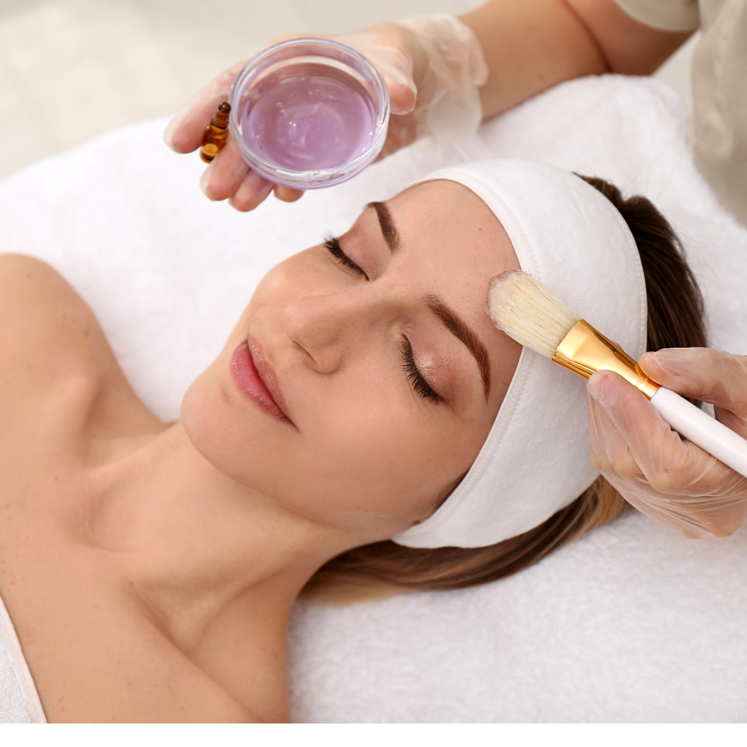 woman getting a chemical peel