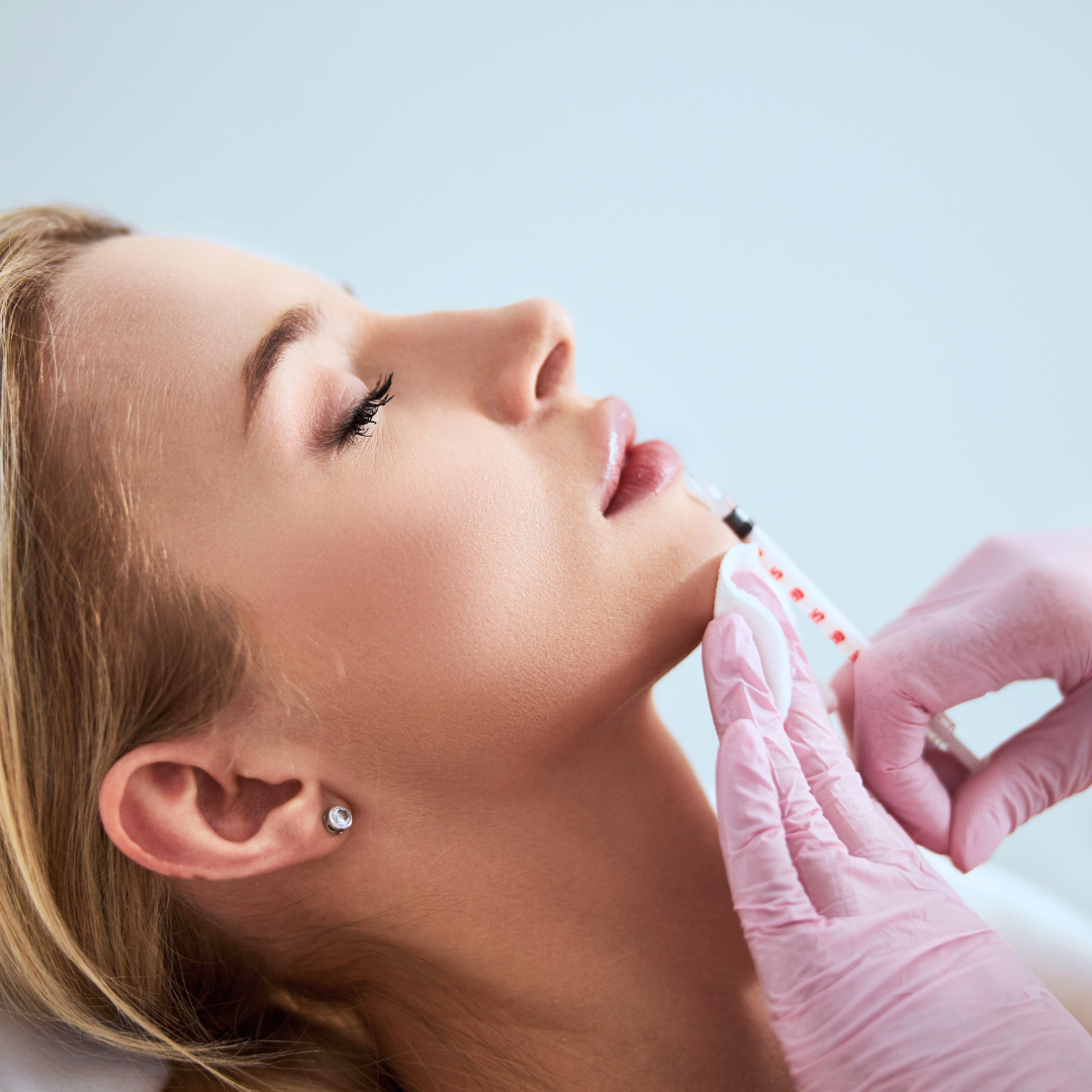 woman getting injectables